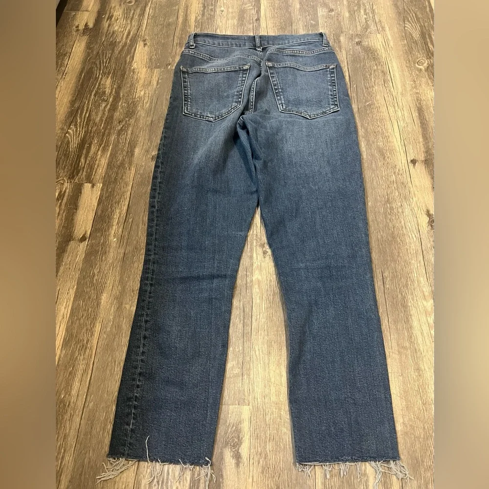 Reformation Jeans Raw Edge Hem Havana High & Skinny Medium Wash 28 Distressed - Picture 6 of 6